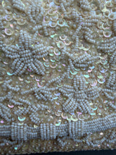 Load image into Gallery viewer, 1960s Hand Beaded Floral Bridal Clutch - Made in Hong Kong
