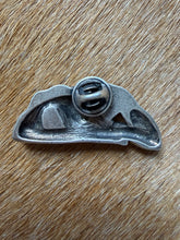 Load image into Gallery viewer, ‘The Thinker’ 1980s Sculptural Pewter Pin – Art Nouveau Style
