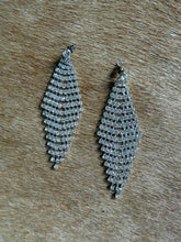 Load image into Gallery viewer, Y2K Liquid Crystal Rhinestone Mesh Earrings
