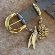 Load image into Gallery viewer, Vintage Custom Brooch Belt - Pewter
