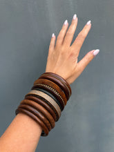 Load image into Gallery viewer, The Woodland Luxe 9-Piece Bangle Stack