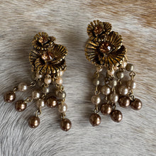 Load image into Gallery viewer, Vintage bohemian beaded clip on earrings