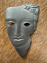 Load image into Gallery viewer, MALI 1996
Signed Pewter Mask Brooch