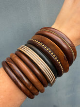 Load image into Gallery viewer, The Woodland Luxe 9-Piece Bangle Stack