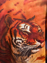 Load image into Gallery viewer, David Jones 100% Silk Tiger Portrait Scarf 1990’s 🇮🇹