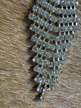 Load image into Gallery viewer, Y2K Liquid Crystal Rhinestone Mesh Earrings
