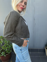 Load image into Gallery viewer, Archival 90s Gianni Versace Geometric Print Cropped Bolero Jacket - Vintage Size S