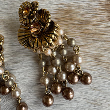 Load image into Gallery viewer, Vintage bohemian beaded clip on earrings