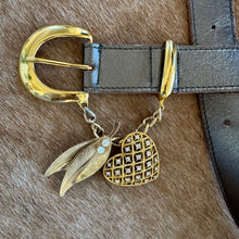 Load image into Gallery viewer, Vintage Custom Brooch Belt - Pewter