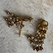 Load image into Gallery viewer, Vintage bohemian beaded clip on earrings