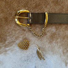 Load image into Gallery viewer, Vintage Custom Brooch Belt - Pewter
