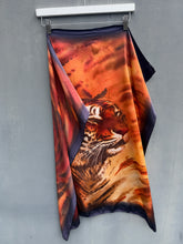 Load image into Gallery viewer, David Jones 100% Silk Tiger Portrait Scarf 1990’s 🇮🇹