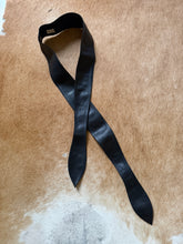 Load image into Gallery viewer, Classic Perth 1980’s Black Genuine Leather Tie Belt Sash - Size 32 / 80cm