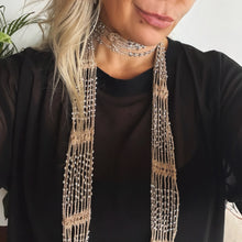 Load image into Gallery viewer, Y2K Beaded Skinny Scarf
