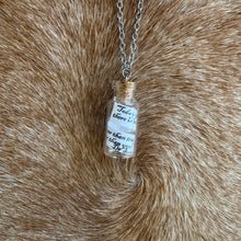 Load image into Gallery viewer, Message in a bottle pendant