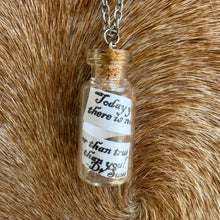 Load image into Gallery viewer, Message in a bottle pendant