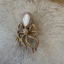 Load image into Gallery viewer, Diamante Octopus Brooch