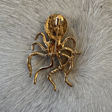 Load image into Gallery viewer, Diamante Octopus Brooch