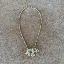 Load image into Gallery viewer, Elephant Brooch Necklace