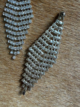 Load image into Gallery viewer, Y2K Liquid Crystal Rhinestone Mesh Earrings
