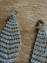 Load image into Gallery viewer, Y2K Liquid Crystal Rhinestone Mesh Earrings
