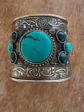 Load image into Gallery viewer, 1990s Western Turquoise-Style Cuf
