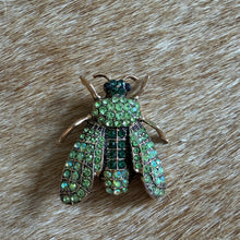Load image into Gallery viewer, Diamante bee brooch
