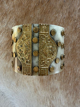 Load image into Gallery viewer, The Artifact Tribal Horn &amp; Brass Cuff
