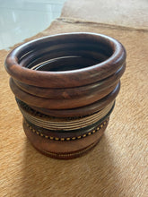 Load image into Gallery viewer, The Woodland Luxe 9-Piece Bangle Stack
