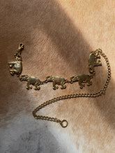 Load image into Gallery viewer, Gold Elephant 1990’s Link Chain Belt
