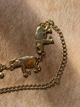 Load image into Gallery viewer, Gold Elephant 1990’s Link Chain Belt
