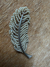 Load image into Gallery viewer, The 1970s Mid-Century Pearl Plume Brooch
