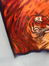 Load image into Gallery viewer, David Jones 100% Silk Tiger Portrait Scarf 1990’s 🇮🇹
