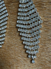 Load image into Gallery viewer, Y2K Liquid Crystal Rhinestone Mesh Earrings
