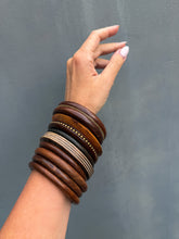 Load image into Gallery viewer, The Woodland Luxe 9-Piece Bangle Stack
