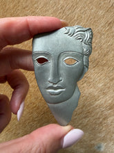 Load image into Gallery viewer, MALI 1996
Signed Pewter Mask Brooch
