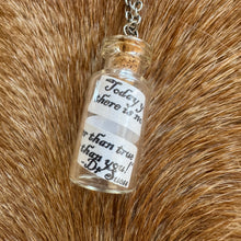 Load image into Gallery viewer, Message in a bottle pendant
