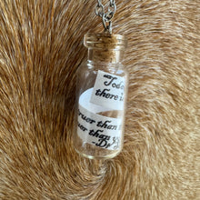 Load image into Gallery viewer, Message in a bottle pendant
