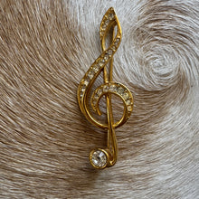 Load image into Gallery viewer, Treble Clef Brooch
