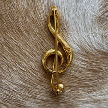 Load image into Gallery viewer, Treble Clef Brooch
