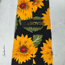 Load image into Gallery viewer, Vintage Silk Sunflower Tie
