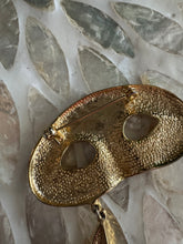 Load image into Gallery viewer, Gold Star Mask Brooch
