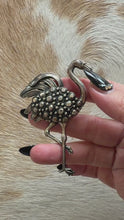 Load and play video in Gallery viewer, Vintage Flamingo Brooch
