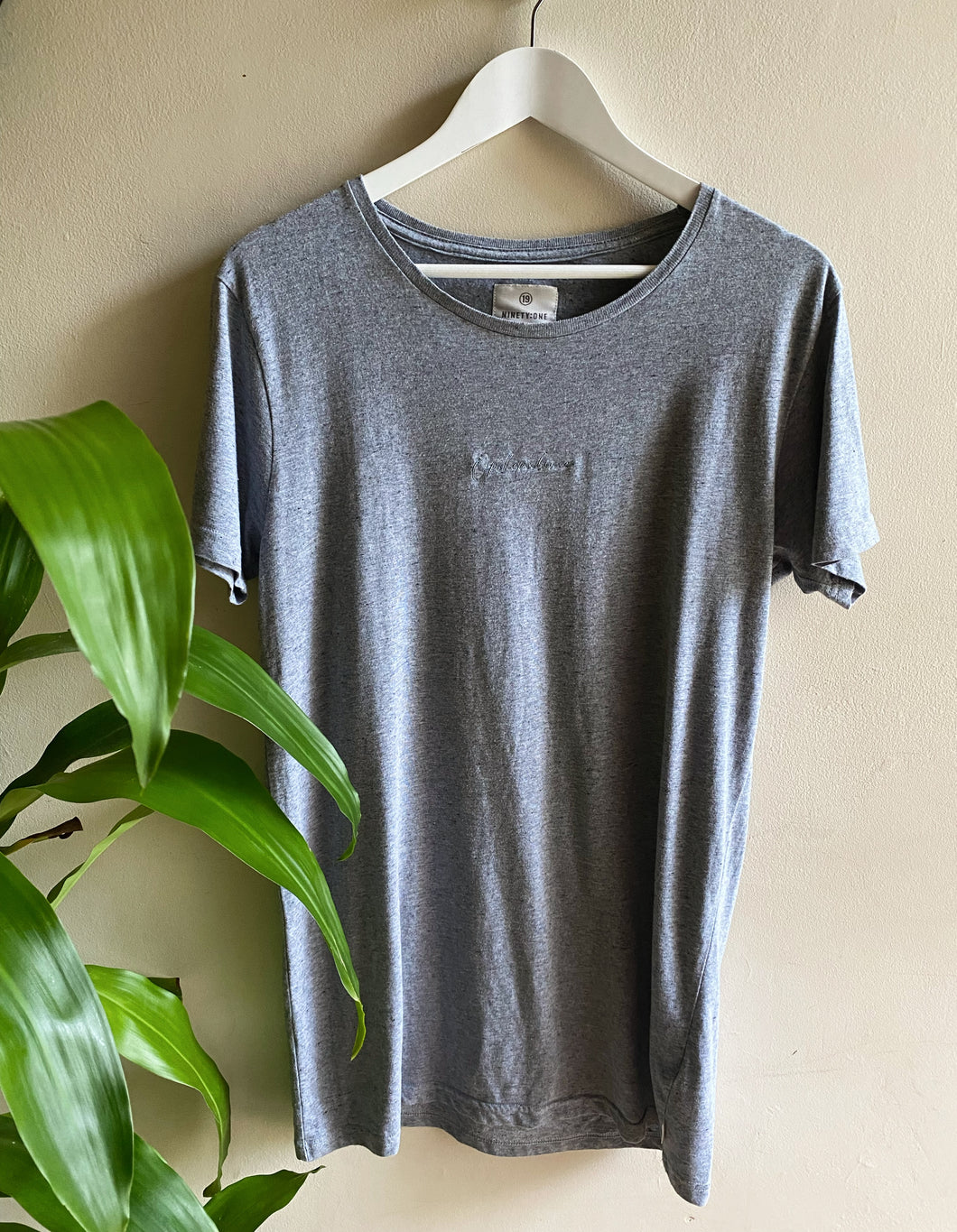 Grey Marle Opshopulence Tee (Centre Embroidery)