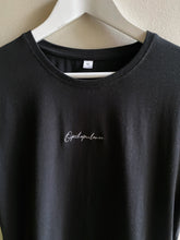 Load image into Gallery viewer, Black Opshopulence Tee (Centre Embroidery)
